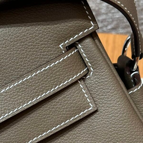 Hermes CK18 Etoupe Kelly Messenger All Handmade Evercolor Gold Hardware
