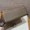 Hermes CK18 Etoupe Kelly Messenger All Handmade Evercolor Gold Hardware