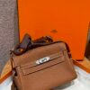 DDMode Hermes Kelly Messenger CK37 Gold Evercolor Silver Hardware