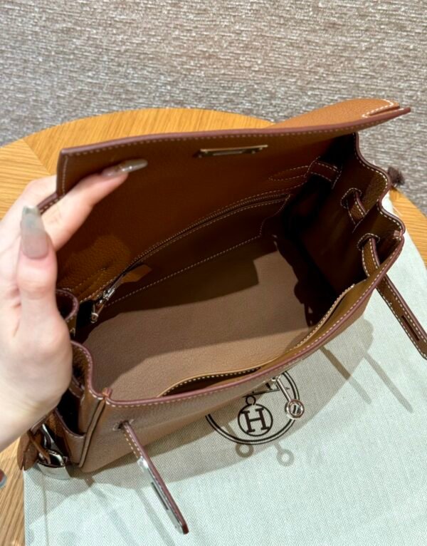 DDMode Hermes Kelly Messenger CK37 Gold Evercolor Silver Hardware
