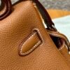 DDMode Hermes Kelly Messenger CK37 Gold Evercolor Silver Hardware