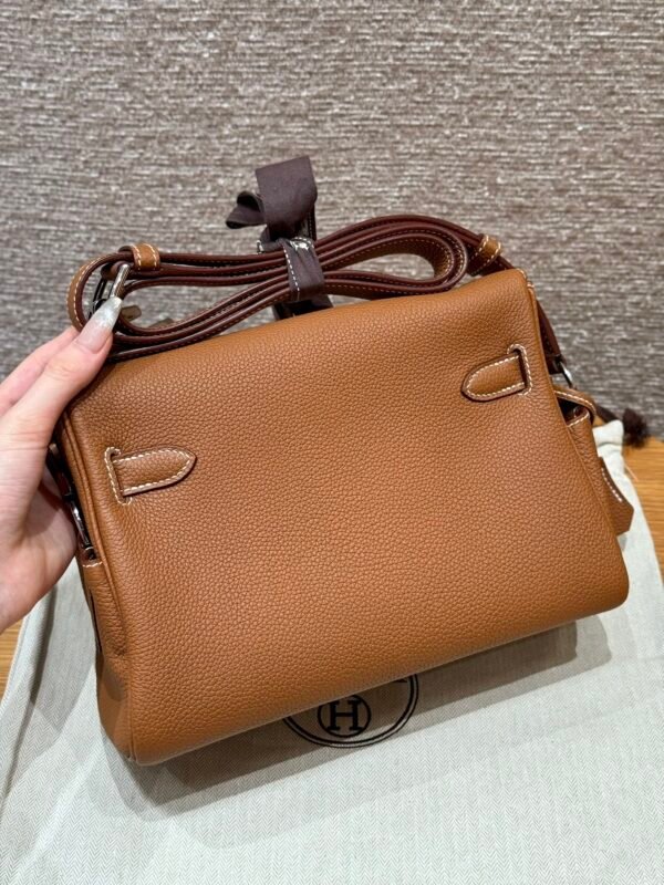 DDMode Hermes Kelly Messenger CK37 Gold Evercolor Silver Hardware