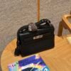 Hermes Kelly Messenger CK89 Black Evercolor Leather Silver Hardware DDMode