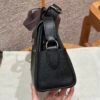 Hermes Kelly Messenger CK89 Black Evercolor Leather Silver Hardware DDMode