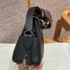 Hermes Kelly Messenger CK89 Black Evercolor Leather Silver Hardware DDMode