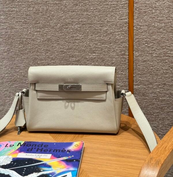 DDMode Hermes Kelly Messenger 8L Beton 24*19*11 Evercolor Leather Hardware Silver
