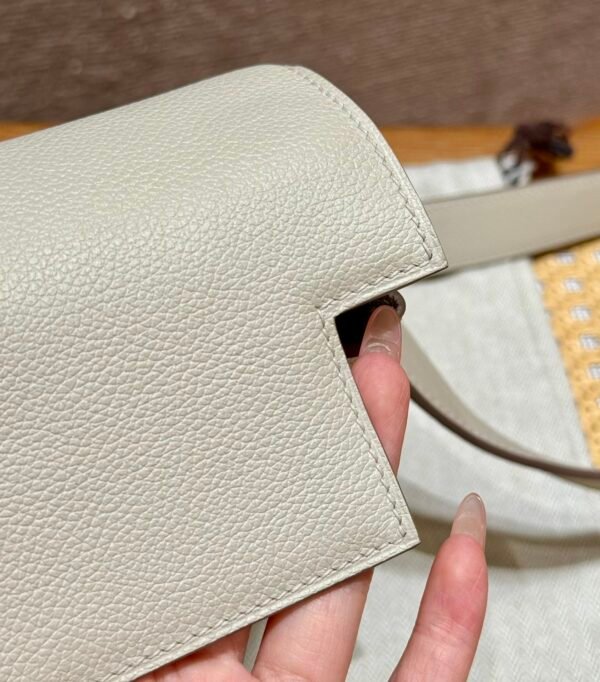 DDMode Hermes Kelly Messenger 8L Beton 24*19*11 Evercolor Leather Hardware Silver