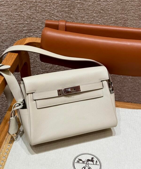 DDMode Hermes Kelly Messenger 8L Beton 24*19*11 Evercolor Leather Hardware Silver