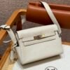 DDMode Hermes Kelly Messenger 8L Beton 24*19*11 Evercolor Leather Hardware Silver