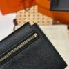 Hermes Kelly Pocket Wallet CK89 Black Epsom Leather Gold Hardware