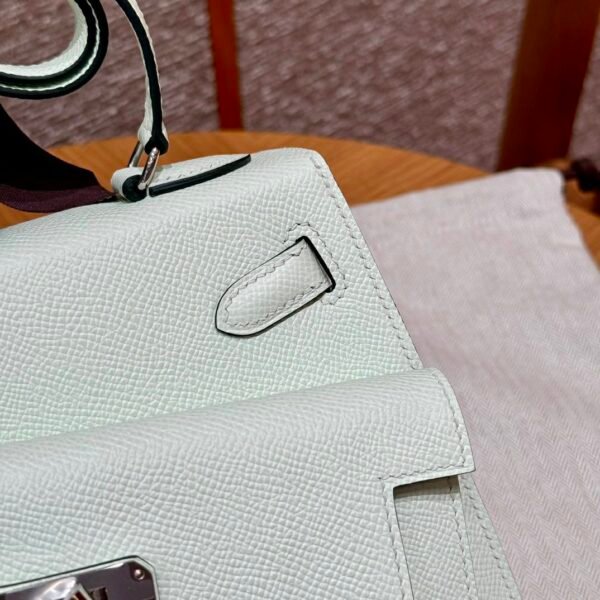 UAE Hermes Kelly Desordre 0S Vert Fizz Epsom Leather Silver Hardware