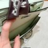 UAE Hermes Kelly Desordre 0S Vert Fizz Epsom Leather Silver Hardware