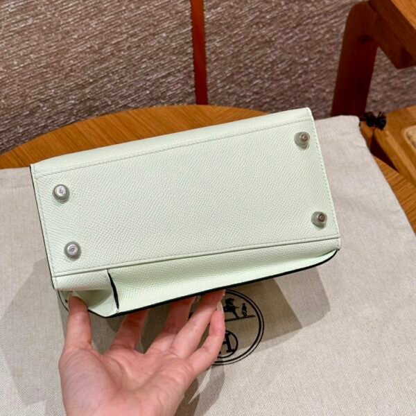 UAE Hermes Kelly Desordre 0S Vert Fizz Epsom Leather Silver Hardware