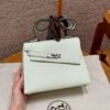 UAE Hermes Kelly Desordre 0S Vert Fizz Epsom Leather Silver Hardware