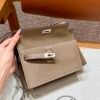 DDMode Hermes Kelly Desordre 20CM CK18 Etoupe Epsom Silver Hardware