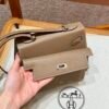 DDMode Hermes Kelly Desordre 20CM CK18 Etoupe Epsom Silver Hardware