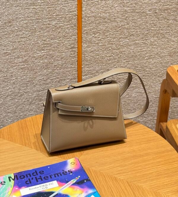 DDMode Hermes Kelly Desordre 20CM CK18 Etoupe Epsom Silver Hardware
