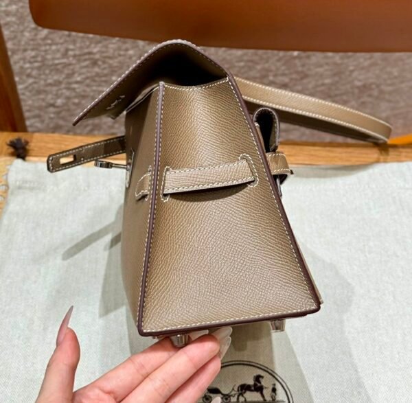 DDMode Hermes Kelly Desordre 20CM CK18 Etoupe Epsom Silver Hardware