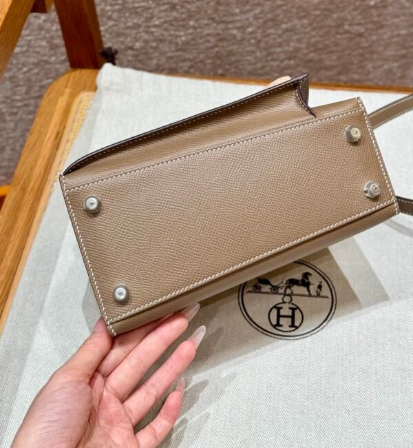 DDMode Hermes Kelly Desordre 20CM CK18 Etoupe Epsom Silver Hardware