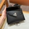 Hermes Kelly en Desordre Black Epsom Leather Gold Hardware
