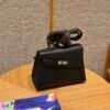 Hermes Kelly en Desordre Black Epsom Leather Gold Hardware