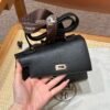 Hermes Kelly en Desordre Black Epsom Leather Gold Hardware