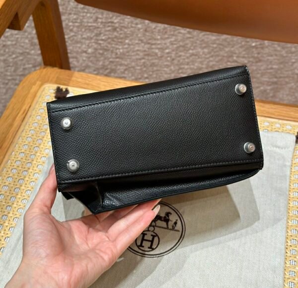 Hermes Kelly en Desordre Black Epsom Leather Gold Hardware