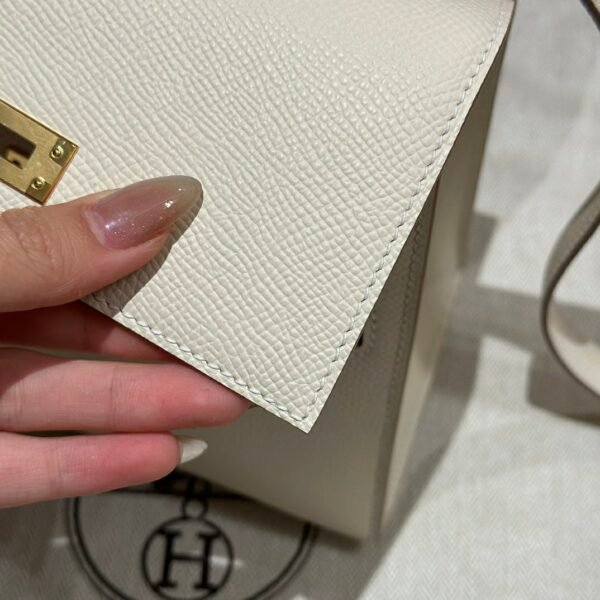 DDMode Hermes Kelly Desordre Bag Craie Epsom Leather Gold Hardware