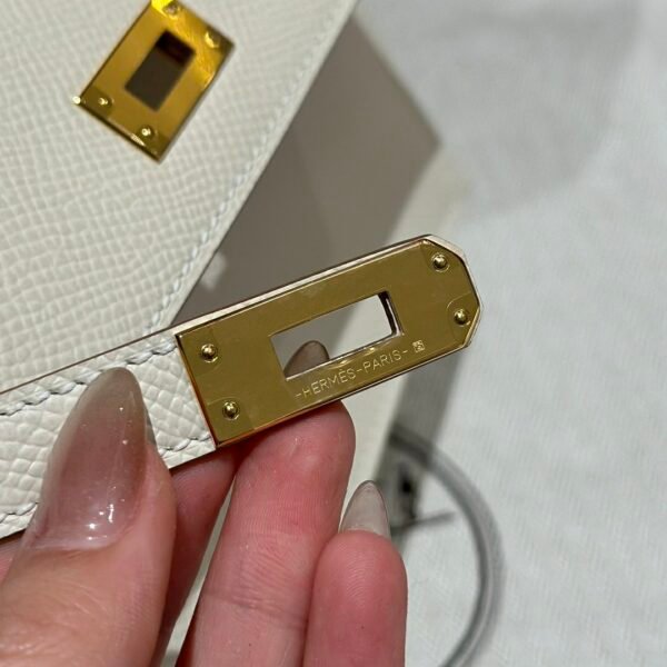 DDMode Hermes Kelly Desordre Bag Craie Epsom Leather Gold Hardware