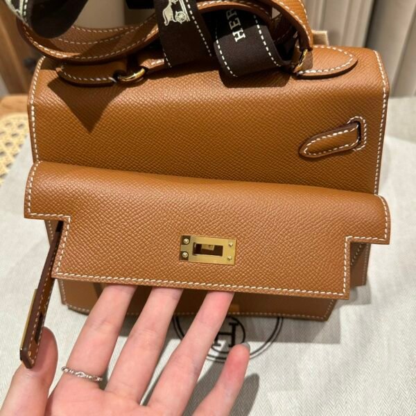 Hermes Kelly Desordre 20CM CK37 Gold Epsom Leather GHW Hardware