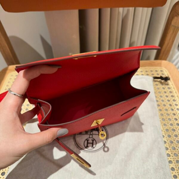 UAE Hermes Kelly Desordre 20CM Price S3 Rouge coeur Epsom Gold Hardware