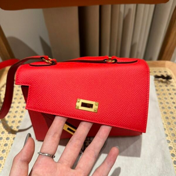 UAE Hermes Kelly Desordre 20CM Price S3 Rouge coeur Epsom Gold Hardware