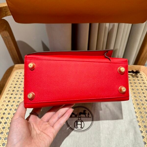 UAE Hermes Kelly Desordre 20CM Price S3 Rouge coeur Epsom Gold Hardware