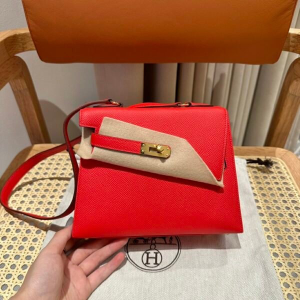 UAE Hermes Kelly Desordre 20CM Price S3 Rouge coeur Epsom Gold Hardware