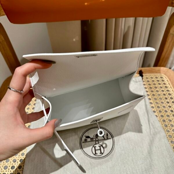 DDMode Hermes UAE Kelly Desordre 20CM Bag Epsom 01 White Silver Hardware