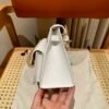 DDMode Hermes UAE Kelly Desordre 20CM Bag Epsom 01 White Silver Hardware