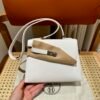 DDMode Hermes UAE Kelly Desordre 20CM Bag Epsom 01 White Silver Hardware