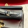 Hermes Kelly Desordre 20CM Black Bag Box Leather Gold Hardware