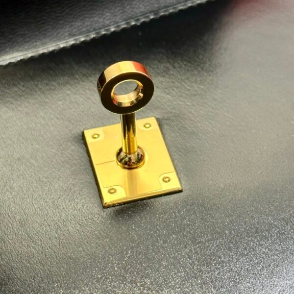 Hermes Kelly Desordre 20CM Black Bag Box Leather Gold Hardware