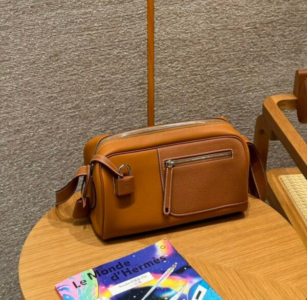 Hermes Nouveau On Body CK37 Gold Evercolor Leather Gold Hardware