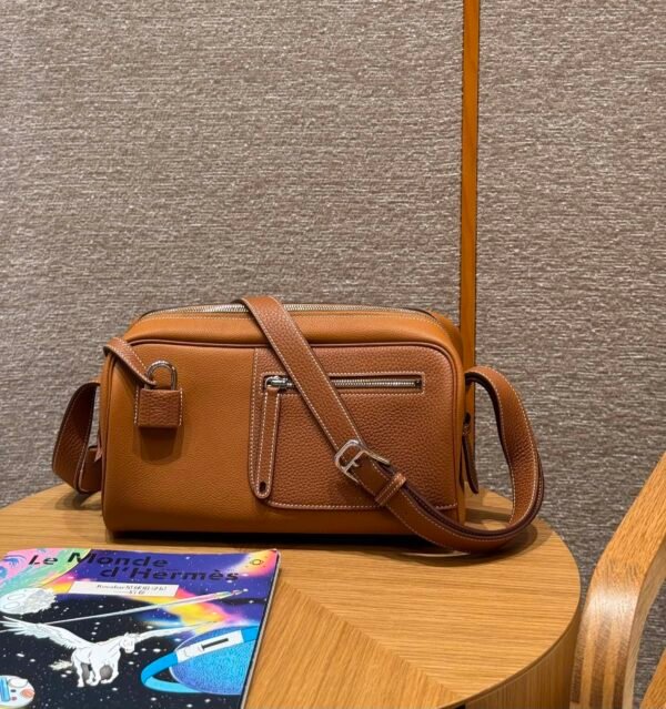 Hermes Nouveau On Body CK37 Gold Evercolor Leather Gold Hardware