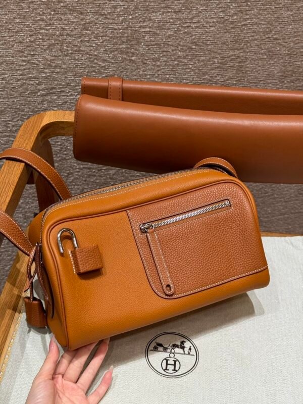 Hermes Nouveau On Body CK37 Gold Evercolor Leather Gold Hardware