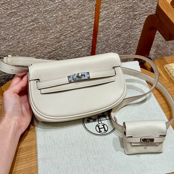 DDMode Taobao Hermes Kelly Moove CK10 Craie Swift Leather Silver Hardware