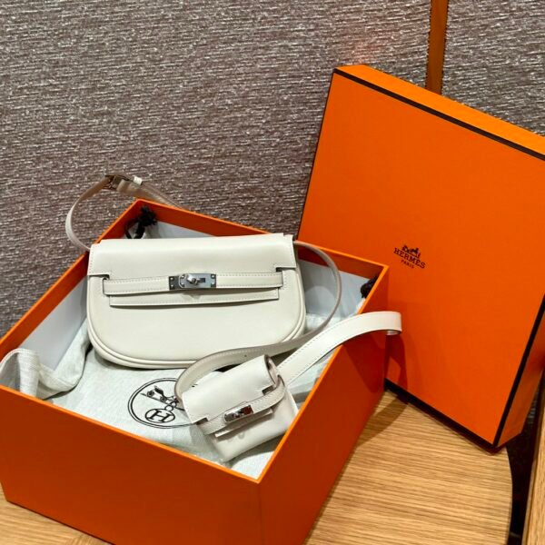 DDMode Taobao Hermes Kelly Moove CK10 Craie Swift Leather Silver Hardware