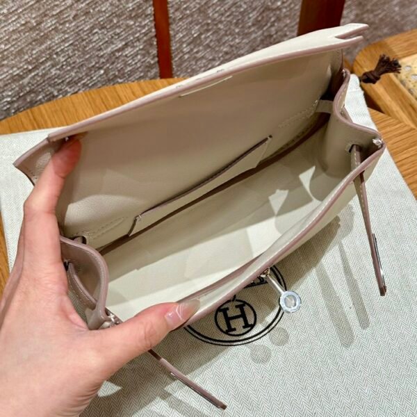 DDMode Taobao Hermes Kelly Moove CK10 Craie Swift Leather Silver Hardware