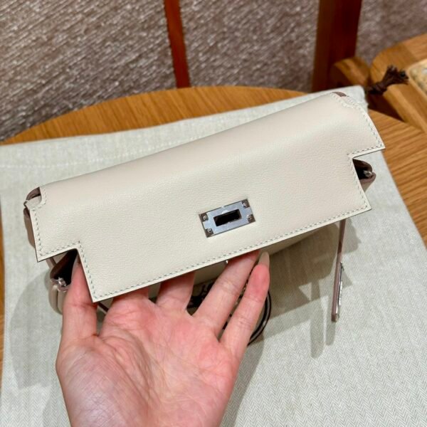 DDMode Taobao Hermes Kelly Moove CK10 Craie Swift Leather Silver Hardware