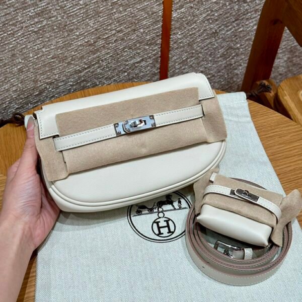 DDMode Taobao Hermes Kelly Moove CK10 Craie Swift Leather Silver Hardware