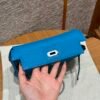 DDMode Yupoo Hermes Kelly Moove 0F Blue Frida Swift Leather Silver Hardware