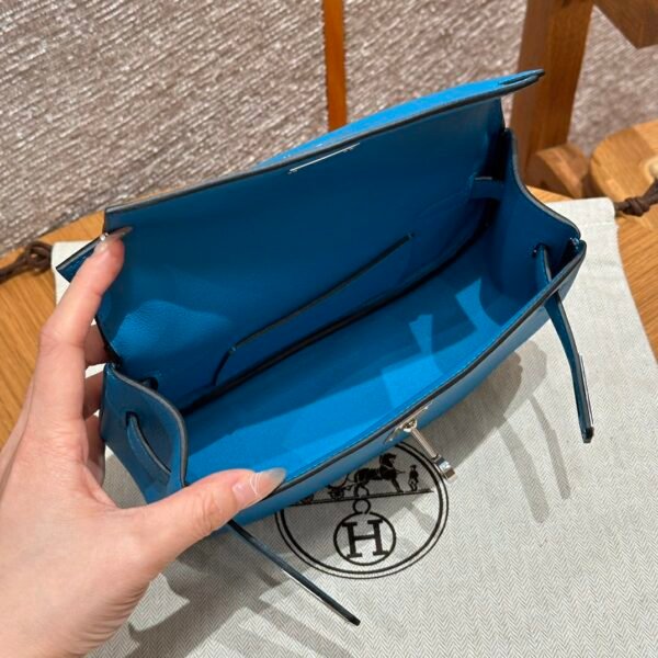 DDMode Yupoo Hermes Kelly Moove 0F Blue Frida Swift Leather Silver Hardware