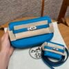 DDMode Yupoo Hermes Kelly Moove 0F Blue Frida Swift Leather Silver Hardware